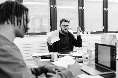 Presenting mini storyboards during a Product Design workshop. Courtesy of Francis Augusto.